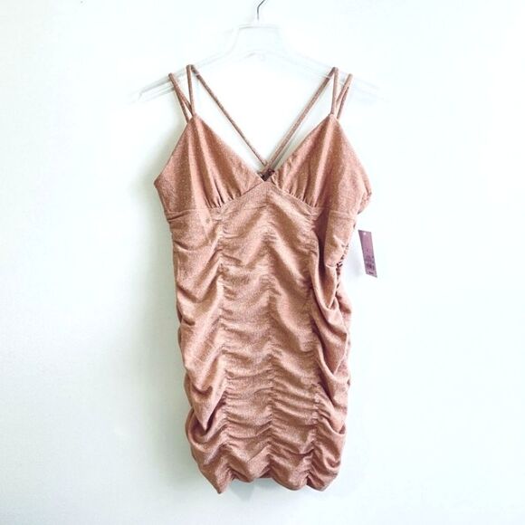 NWT Wild Fable Ruched Bodycon Mini Dress - Picture 3 of 5